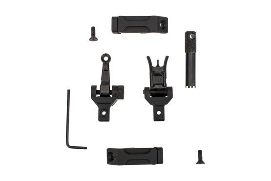 The MI offset sight set can be attached to either the right or left side of your rifle